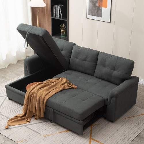 Grey fabric seater pull - grey, pull-out