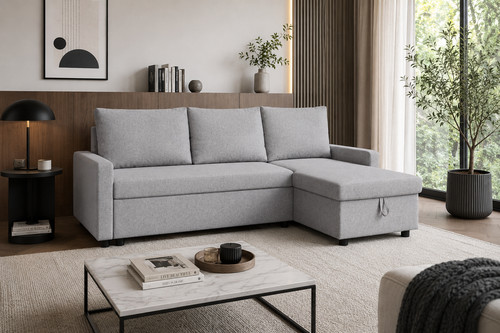 Grey corner sofa - corner, bed