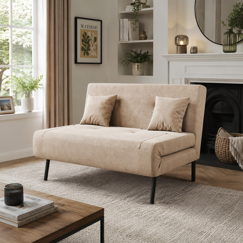 Sofa bed khaki - sofa,