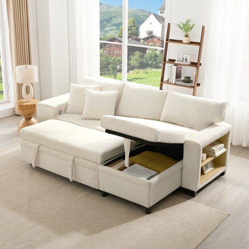 Shaped corner sofa bed pull - l,