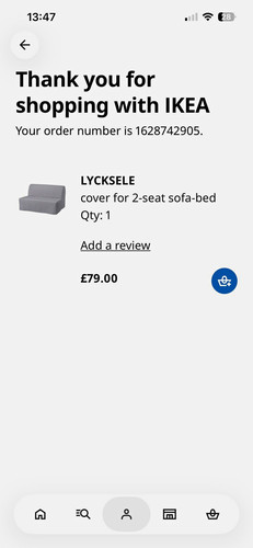 Ikea lycksele grey fabric - ikea,