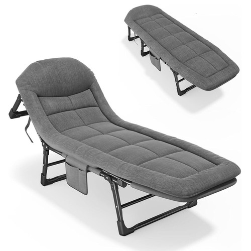 Grey double fabric sofa bed - grey,