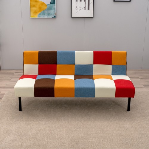 Patchwork fabric sofa bed - patchwork,