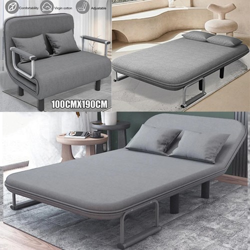 190cm double fabric sofa bed - ,