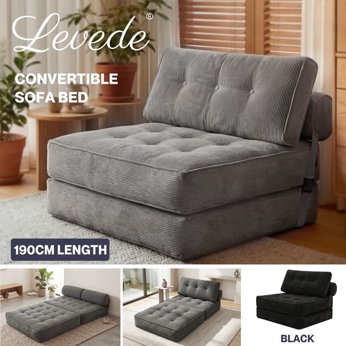Levede convertible sofa bed - convertible,