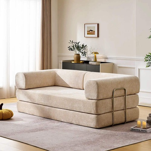 Hugo cream convertible - cream, sofa
