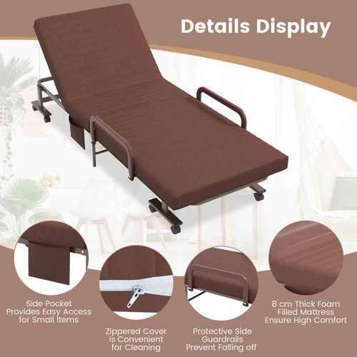 Folding sofa bed with - bed, mattress