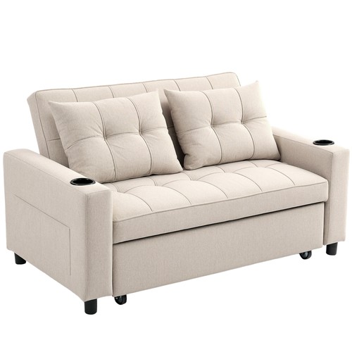 Homcom seater pull out sofa - 2,