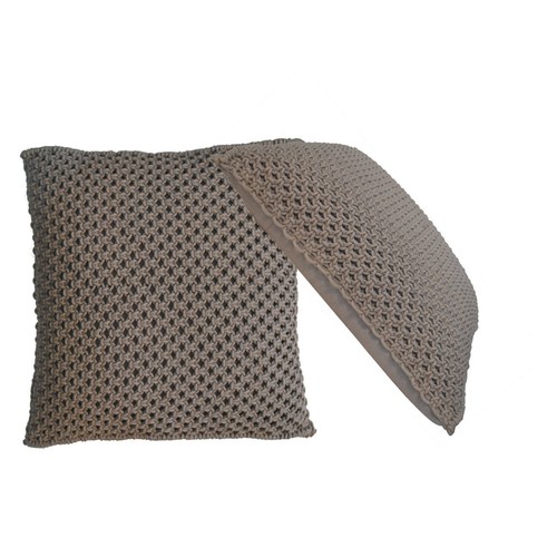 Myra grey woven cushion - grey,