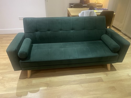 Green convertible sofa bed - green,