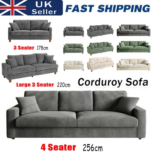 Seater corduroy sofa - 3,