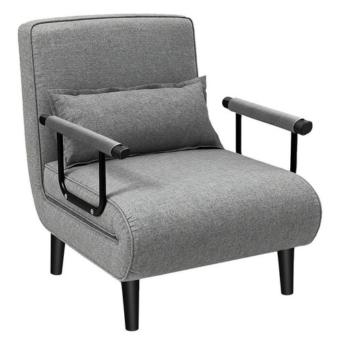 Upholstered fabric sofa bed - fabric,