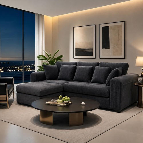 Jumbo cord corner - corner, sofa