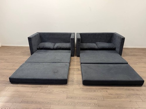Pair lucy charcoal fabric - pair,