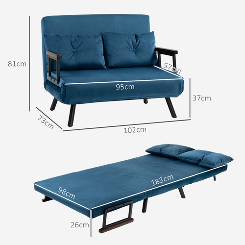 Velvet feel double sofa - velvet-feel,