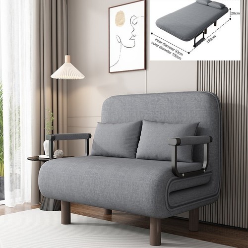 Folding fabric sofa bed - fabric,