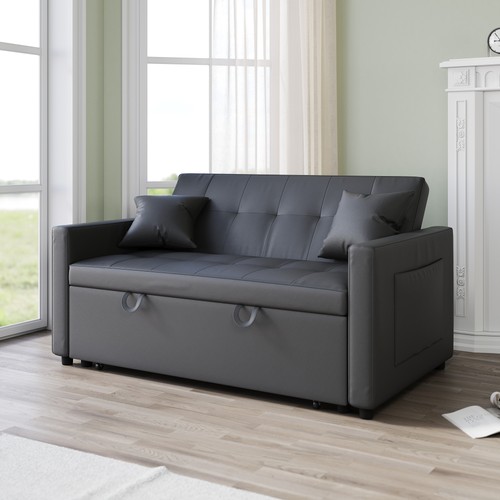 Seater sofa bed grey - bed, living