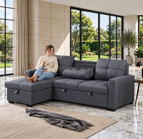 Seater corner sofa bed - 4,